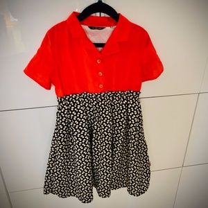 La Miniatura Limited Edition Print & Orange Dress